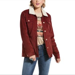 Ariat women’s corduroy/sherpa jacket